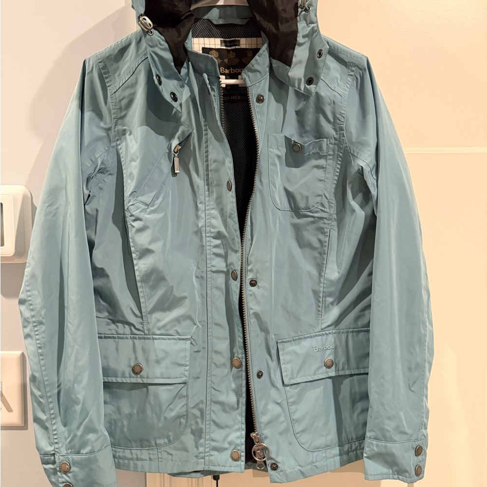 Barbour Dressage Jacket | Aqua Blue Waterproof Jacket